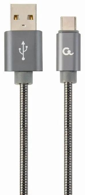 USB Кабель Gembird CC-USB2S-AMCM-1M-BG, серый
