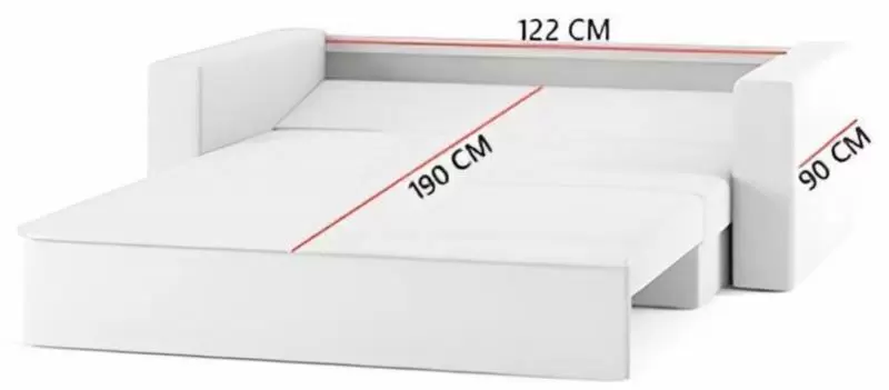 Canapea Magnifico Meble Montana Foam Mikro 20/Mikro 05, cafeniu/cappuccino