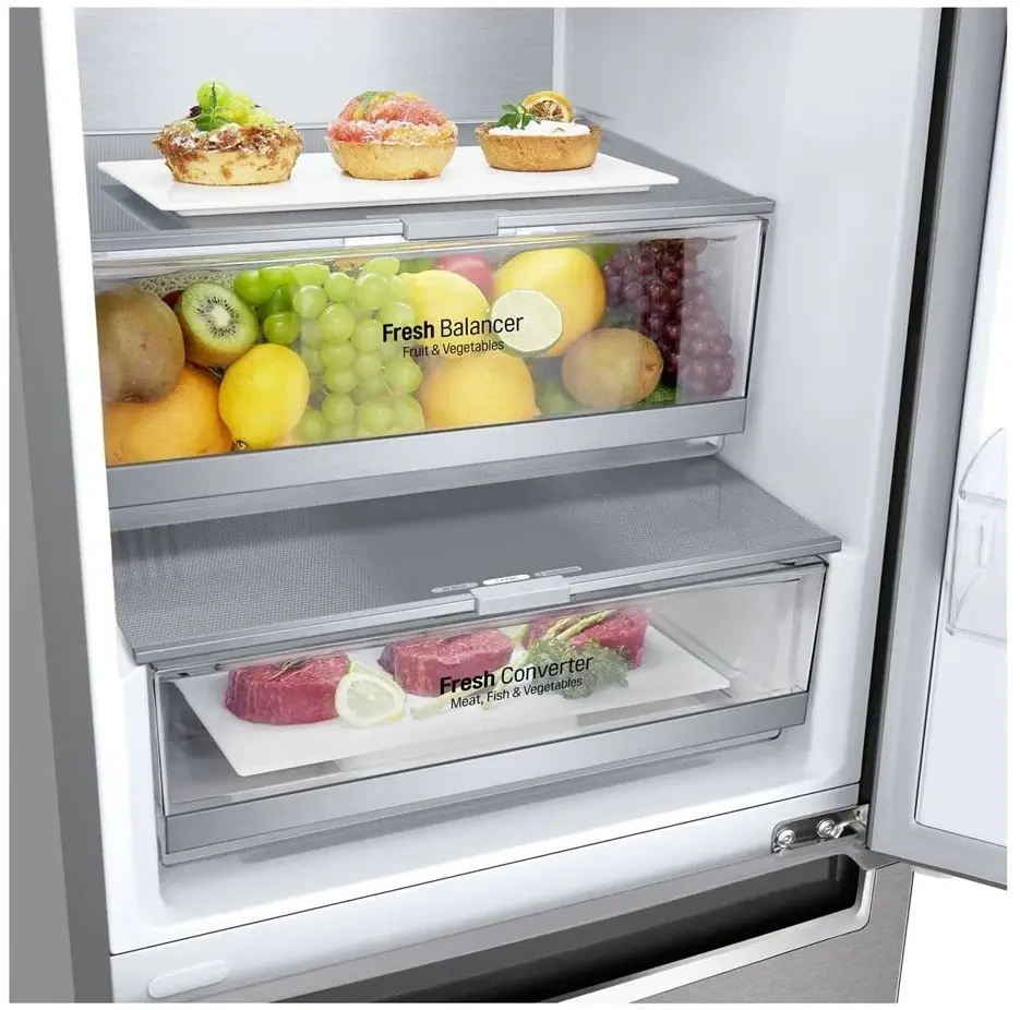 Холодильник LG GA-B509SAUM, нержавеющая сталь