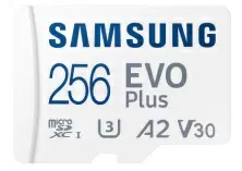 Карта памяти Samsung MicroSD EVO Plus + SD adapter, 256ГБ