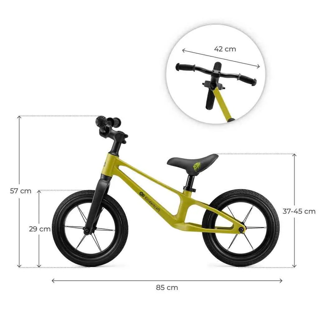 Bicicletă fără pedale KinderKraft Enter, mentă