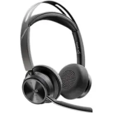 Наушники Poly Voyager Focus 2 Microsoft Teams Certified USB-C-C Headset +USB-C/A Adapter +Charging Stand, черный