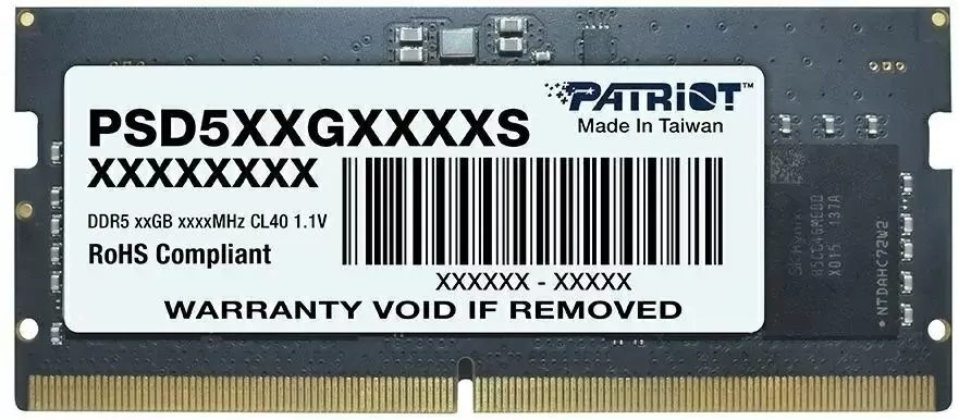 Memorie SO-DIMM Patriot Signature Line 32GB DDR5-4800MHz, CL40, 1.1V