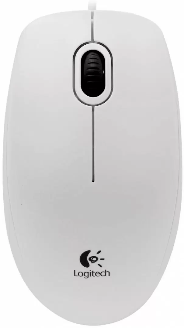 Mouse Logitech B100, alb