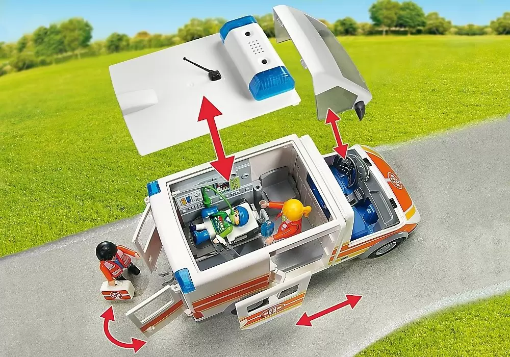 Set jucării Playmobil Ambulance with Lights and Sound