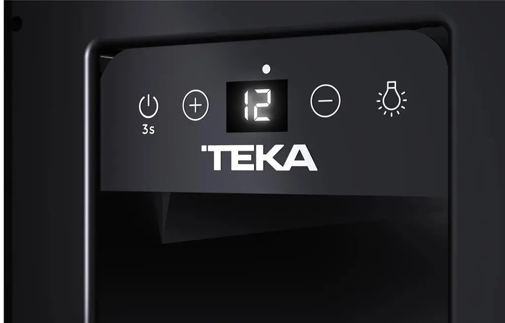 Dulap de vin incorporabil Teka RVU10008GBK, negru pe tehnoparc.md Dulap de vin incorporabil Teka RVU10008GBK, negru