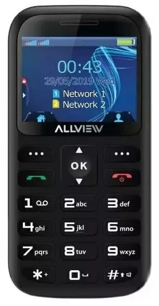 Telefon mobil D3 Senior, negru