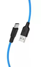 USB Кабель Hoco X21 Plus for Type-C, черный/синий