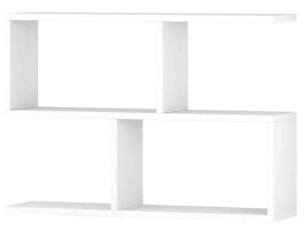 Полка Fabrik Home Small 9 78x20x55cm, белый ясень