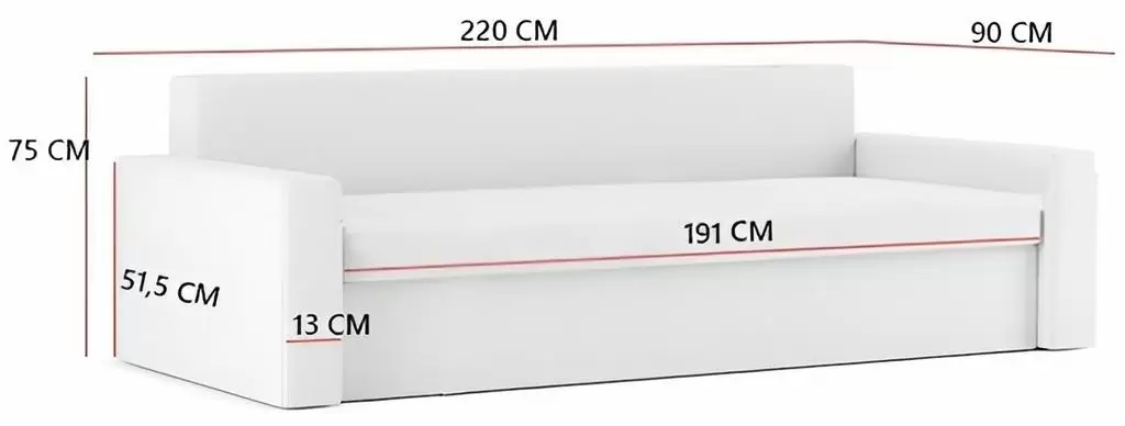 Canapea Magnifico Meble Panama Foam Mikro 27/Mikro 15, gri/negru