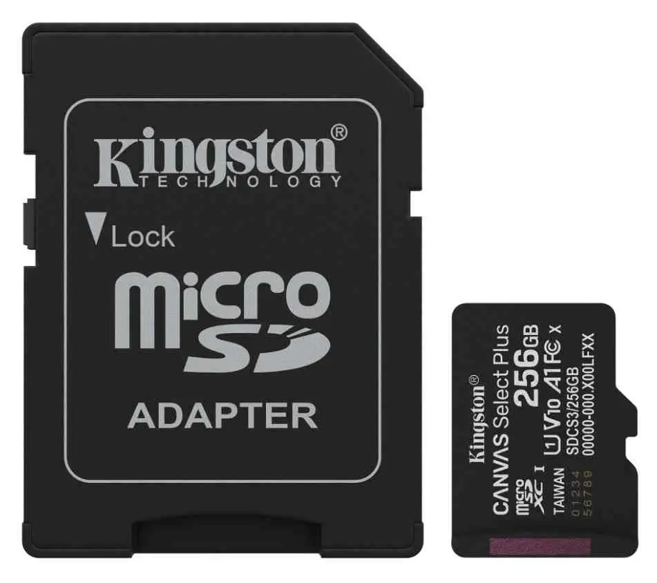 Card de memorie flash Kingston microSD Canvas Select Plus 256GB pe tehnoparc.md Card de memorie flash Kingston microSD Canvas Select Plus 256GB