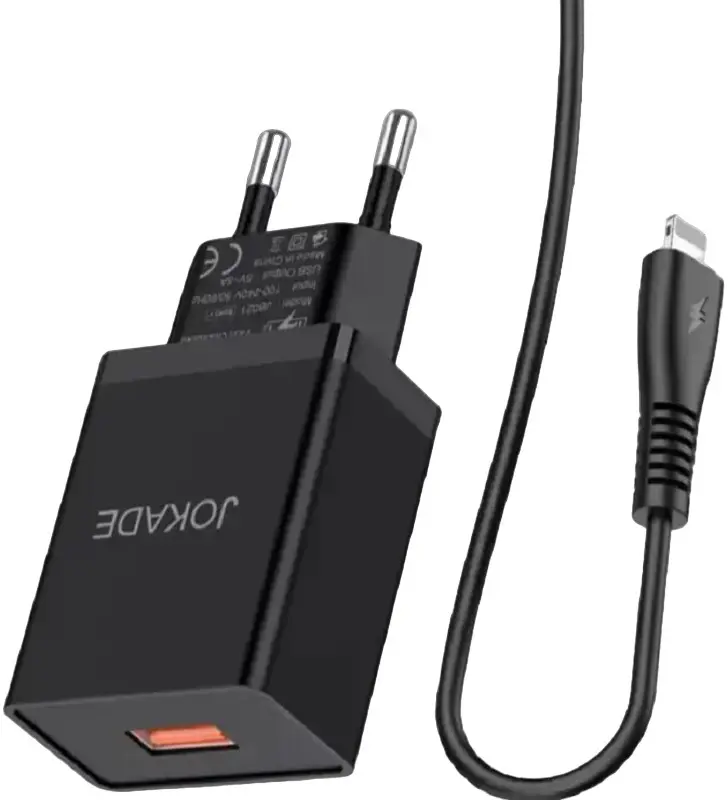 Încărcător Jokade JB022 with USB to Lightning, negru