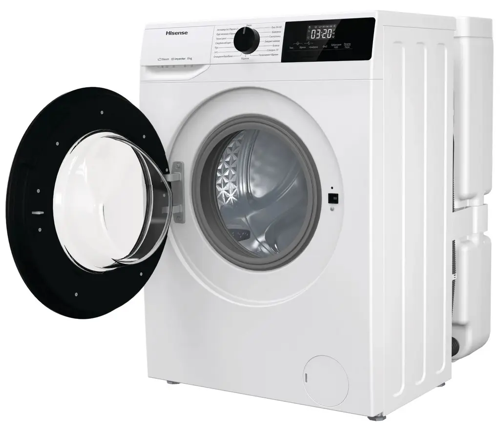 Maşină de spălat rufe Hisense WFQP6012VMIRV, alb