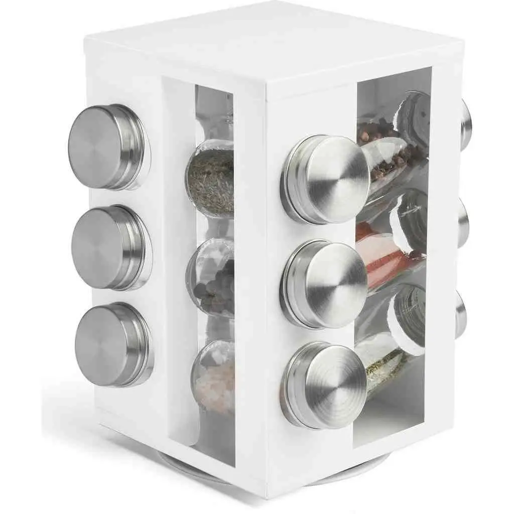 Set pentru condimente Starke Pro Harper 12pcs, alb