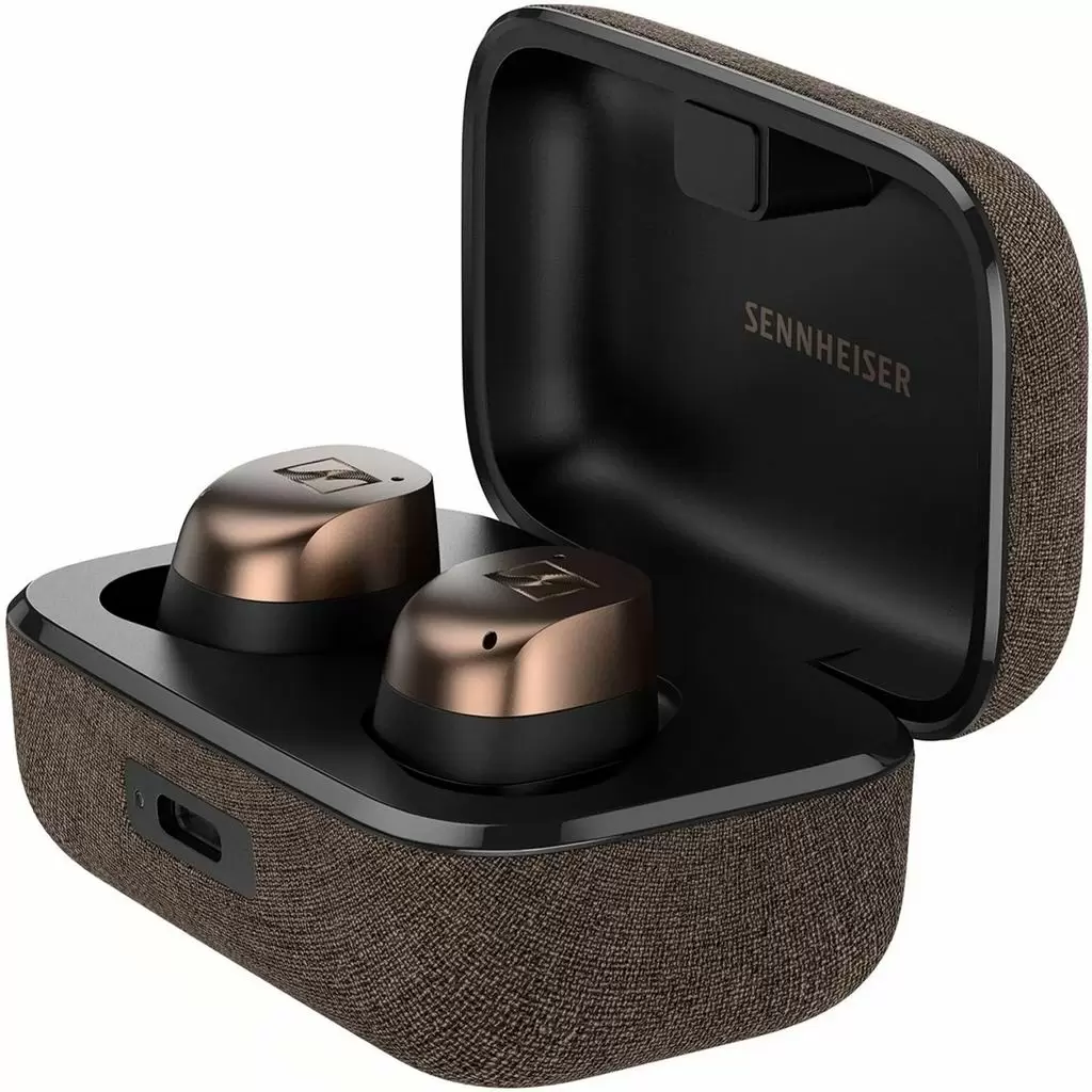 Căşti Sennheiser Momentum 4 TWS, negru/auriu