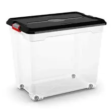 Контейнер для хранения Kis Moover XXL 80L, прозрачный