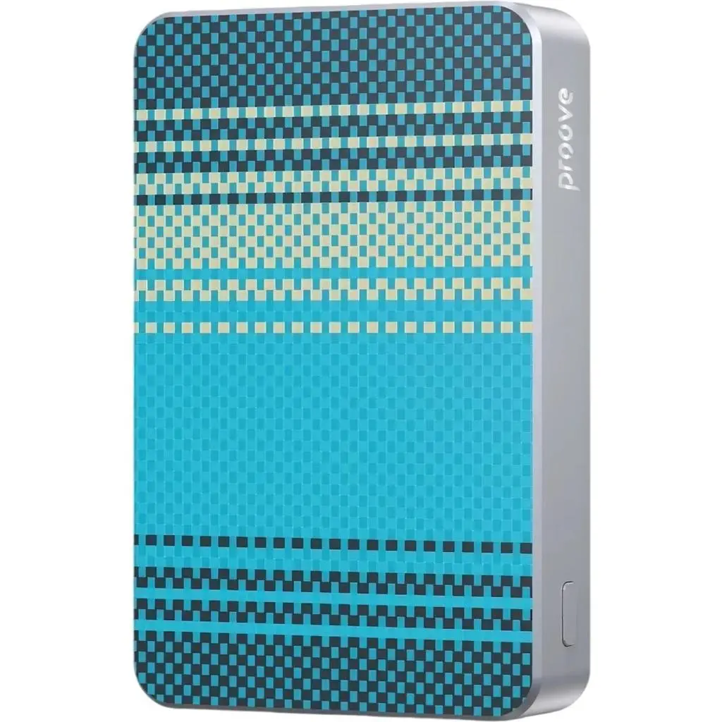 Внешний аккумулятор Proove Carbon Slim 22.5W, синий