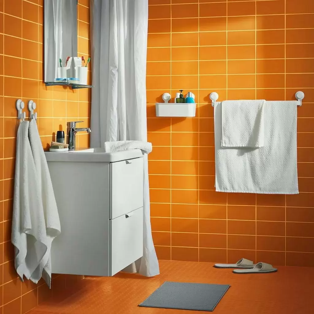 Коврик для ванной IKEA Fintsen 40x60см, серый