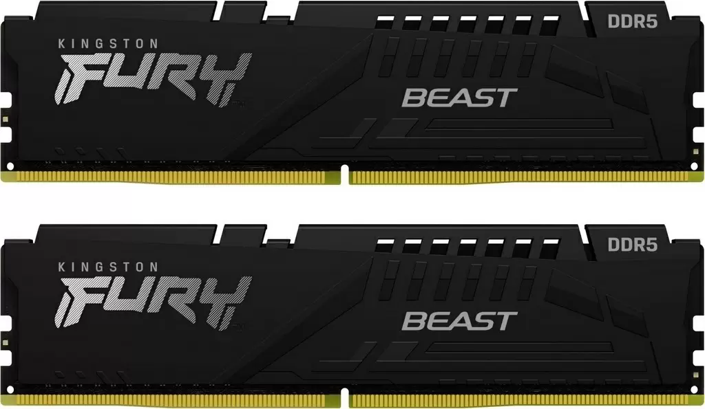 Оперативная память Kingston Fury Beast 64GB (2x32GB) DDR5-6000MHz, CL36, 1.35V