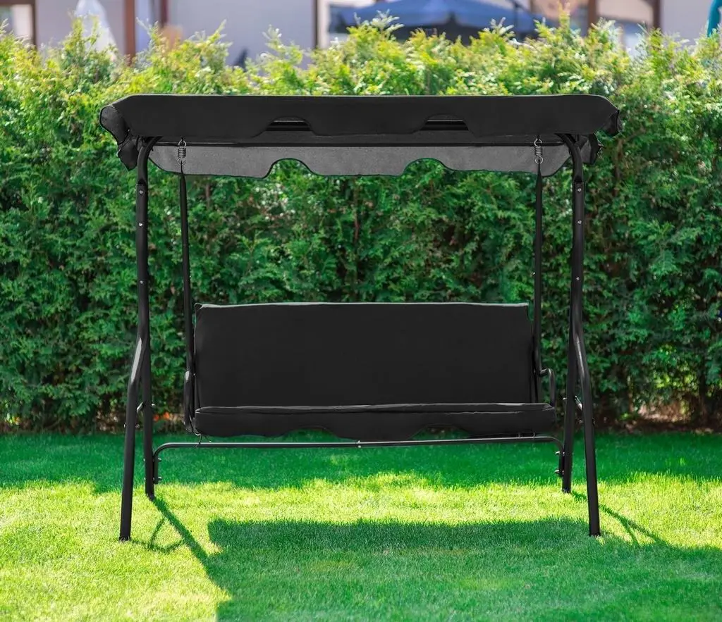 Leagăn de grădină FunFit Relax, negru
