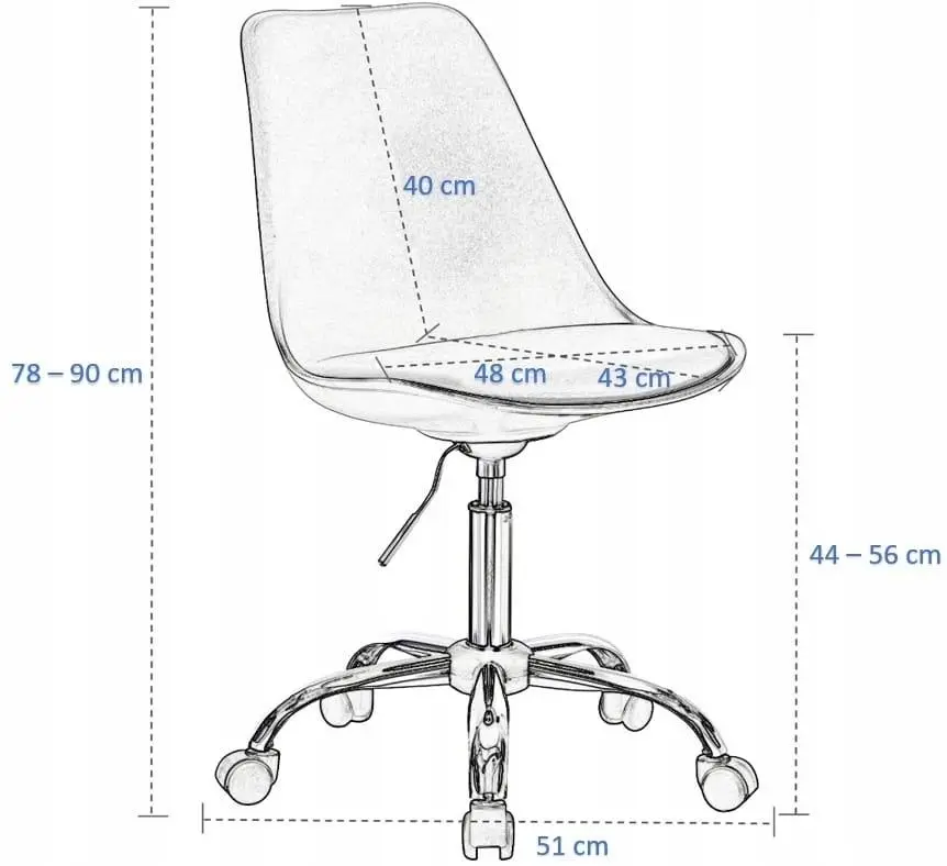 Scaun de birou Jumi CM-910324, alb/negru pe tehnoparc.md Scaun de birou Jumi CM-910324, alb/negru