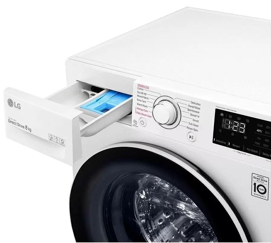 Maşină de spălat rufe LG F4WV328S0U, alb
