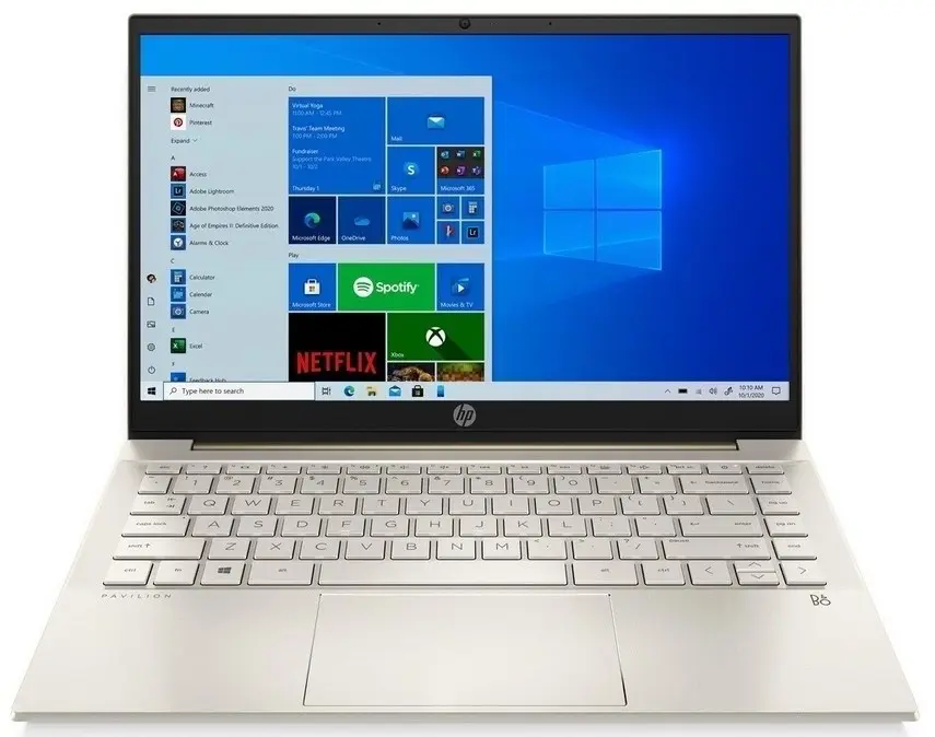 Ноутбук HP Pavilion 14-ec0040ur (14"/FHD/Ryzen 5 5500U/8GB/512GB/AMD Radeon), золотой
