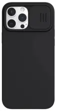 Чехол Nillkin Apple iPhone 13 Pro Max CamShield Silky Magnetic Silicone Case, черный на tehnoparc.md Чехол Nillkin Apple iPhone 13 Pro Max CamShield Silky Magnetic Silicone Case, черный