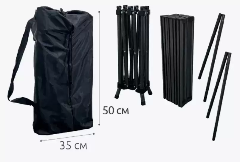 Masă pliantă pentru camping Xenos Carbon 120x55x50cm, gri