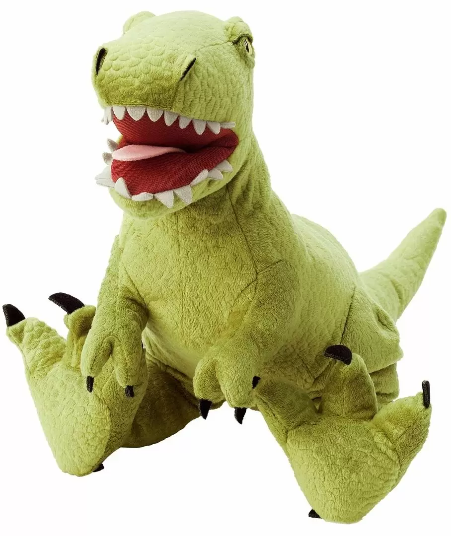 Jucărie de pluș IKEA Jattelik Dinozaur Tiranozaur Rex 44cm, verde