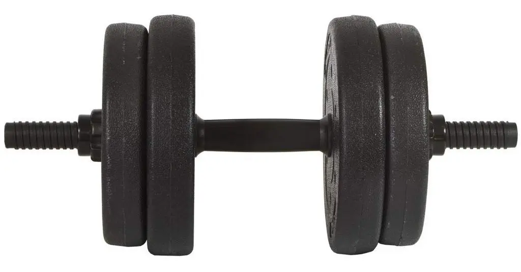 Halteră Enero Dumbbell Set 2x10kg, negru