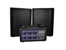 Set sistem acustic + mixer Flame FC-600, negru