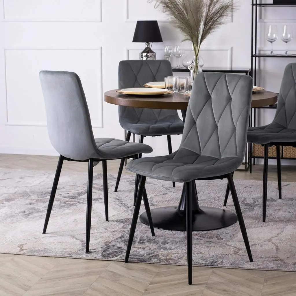 Стул Mebel Elite Robin, серый/черный