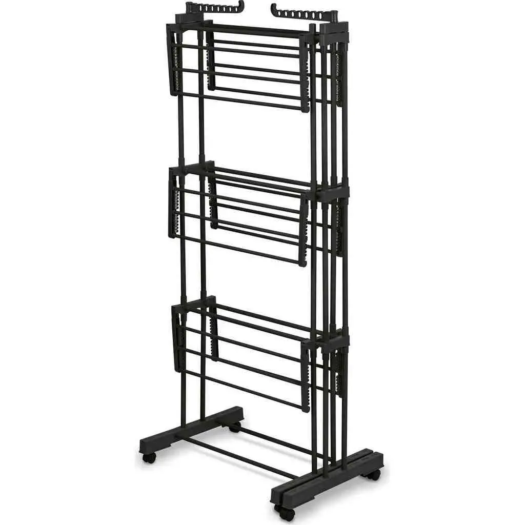 Uscător de rufe Konighoffer Ultra 135x66x173cm, negru pe tehnoparc.md Uscător de rufe Konighoffer Ultra 135x66x173cm, negru