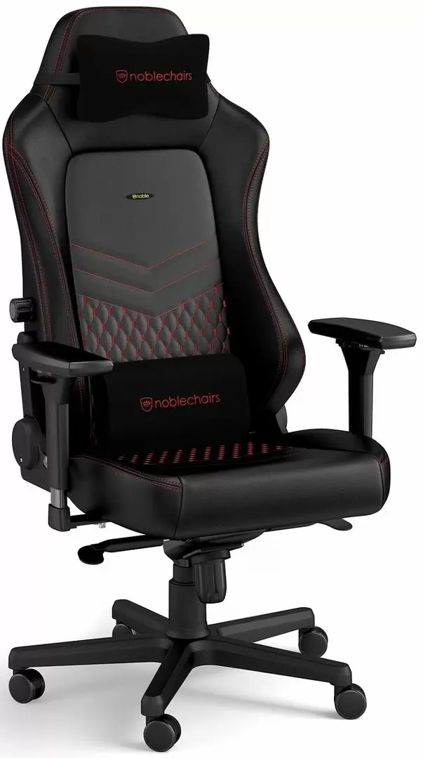 Scaun gaming Noblechairs Hero NBL-HRO-RL-BRD, negru/roșu