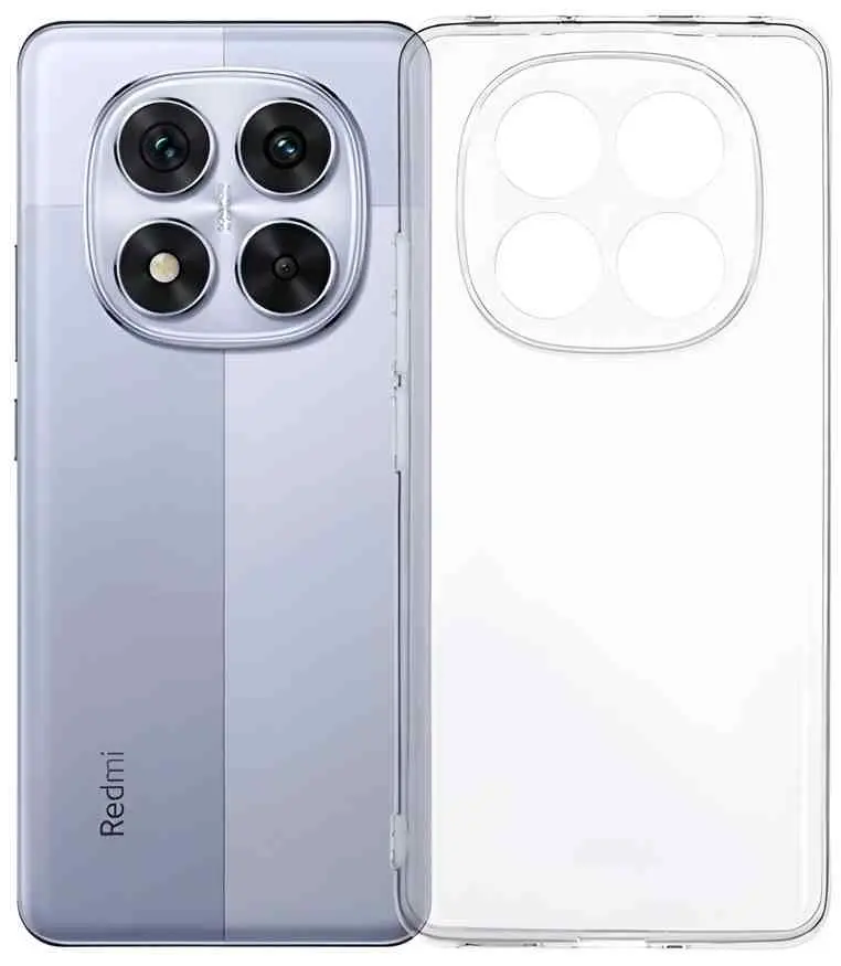 Чехол WOO TPU Soft Xiaomi Redmi Note 14 Pro 5G Clear (WOOCSCXRN14PCL), прозрачный