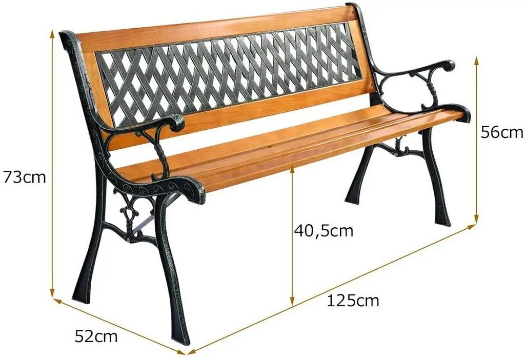 Bancă de grădină Costway OP70533, natural/negru pe tehnoparc.md Bancă de grădină Costway OP70533, natural/negru