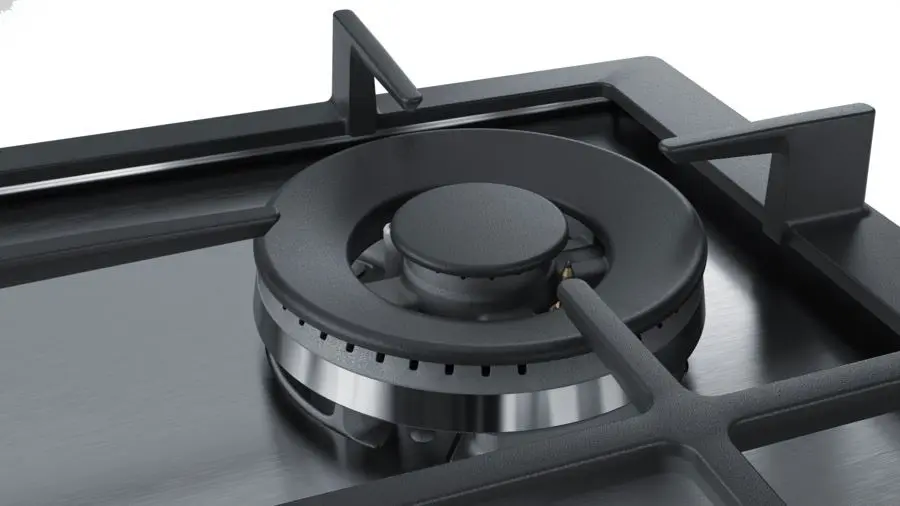 Газовая панель Bosch PCH6A5B90R, нержавеющая сталь