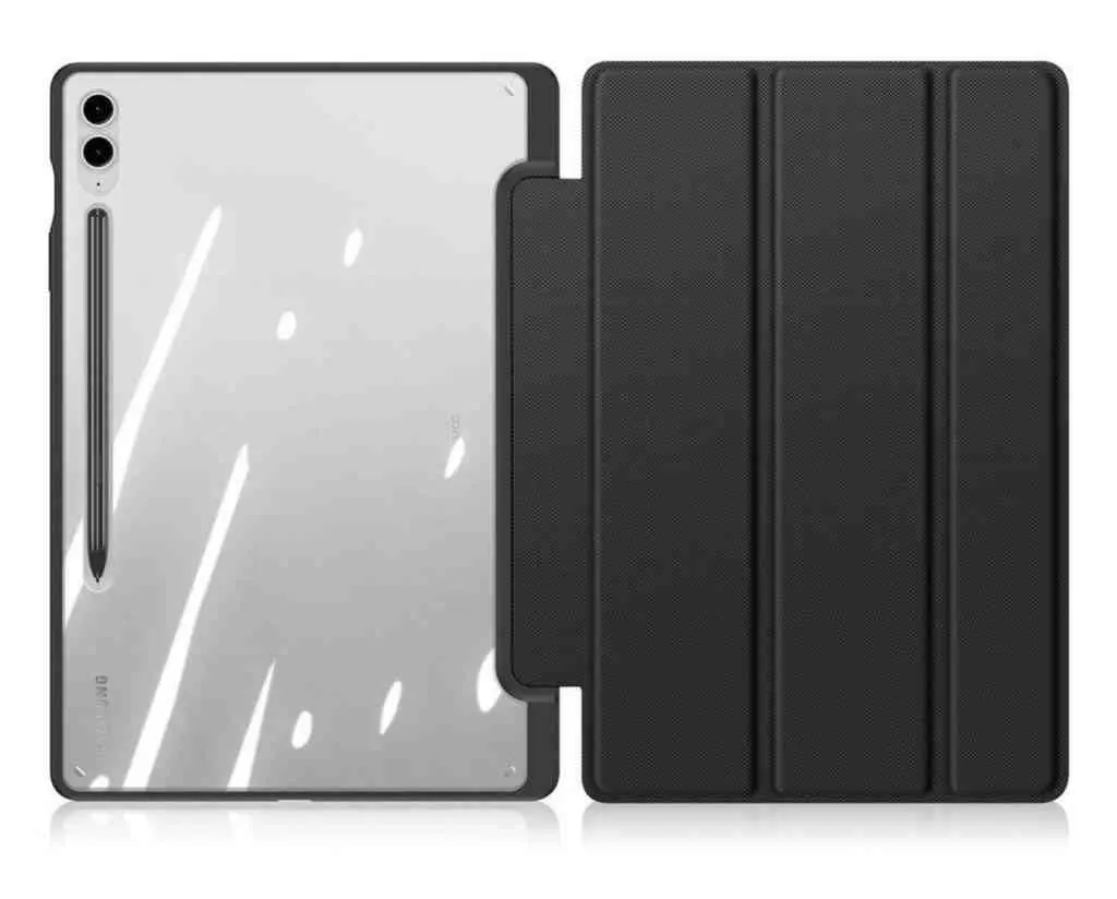 Чехол для планшета Dux Ducis Samsung Tab S10 Plus/S9 Plus/S9 FE Plus Toby, черный/прозрачный на tehnoparc.md Чехол для планшета Dux Ducis Samsung Tab S10 Plus/S9 Plus/S9 FE Plus Toby, черный/прозрачный
