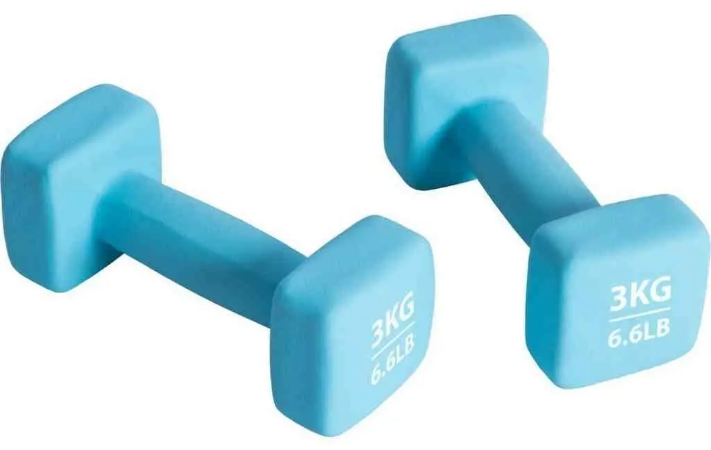 Halteră Pure Neopren Dumbbell Set 2x3kg, albastru deschis pe tehnoparc.md Halteră Pure Neopren Dumbbell Set 2x3kg, albastru deschis