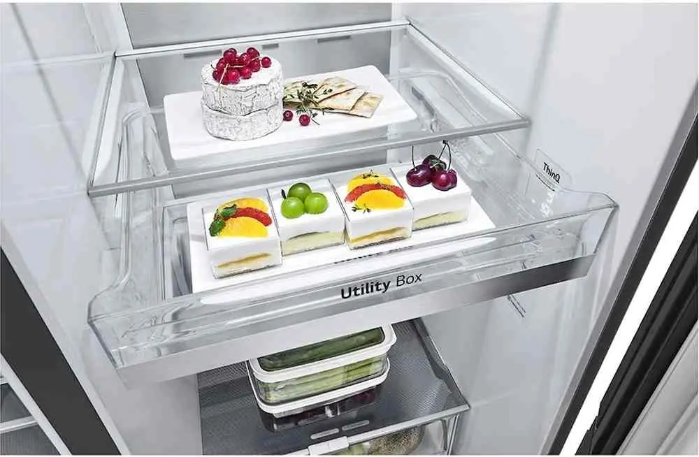 Frigider LG GSXV90MCDE, negru/inox pe tehnoparc.md Frigider LG GSXV90MCDE, negru/inox