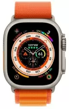 Smartwatch Apple Watch Ultra GPS + Cellular 49mm, carcasă din titan, curea Alpine Loop Medium portocaliu