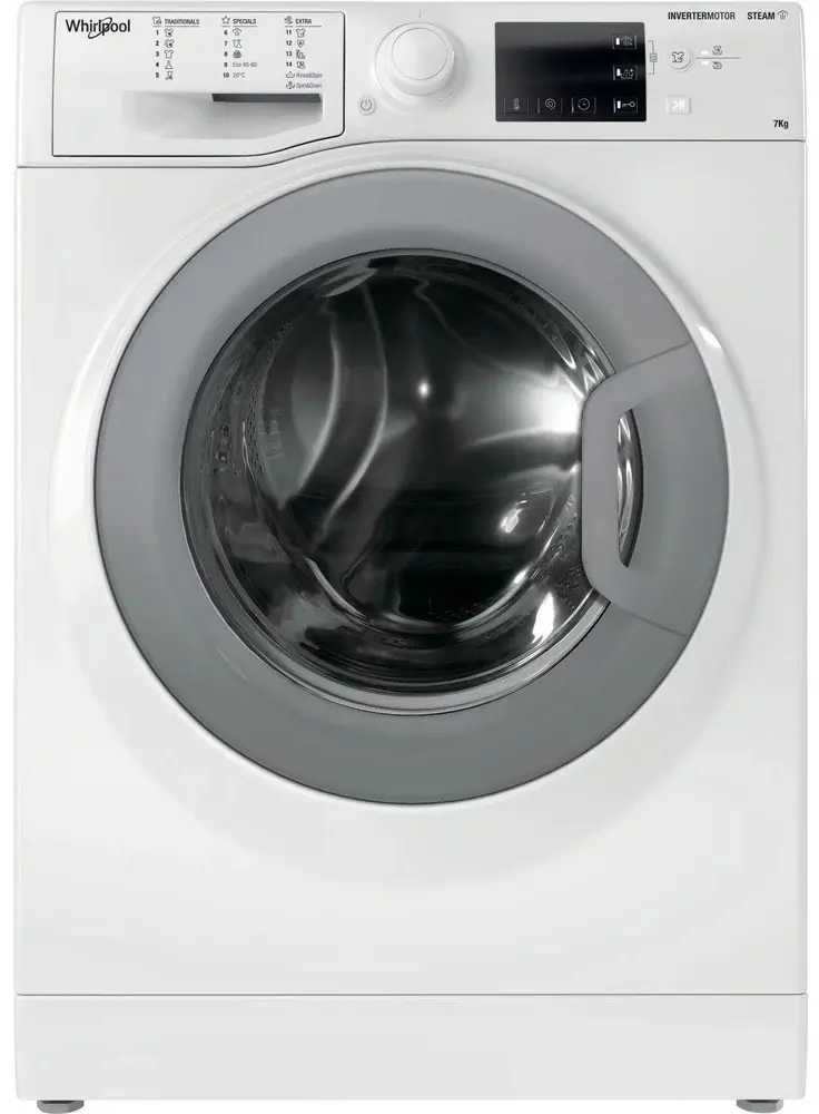 Maşină de spălat rufe Whirlpool WRSB 7259 WS EU, alb pe tehnoparc.md Maşină de spălat rufe Whirlpool WRSB 7259 WS EU, alb