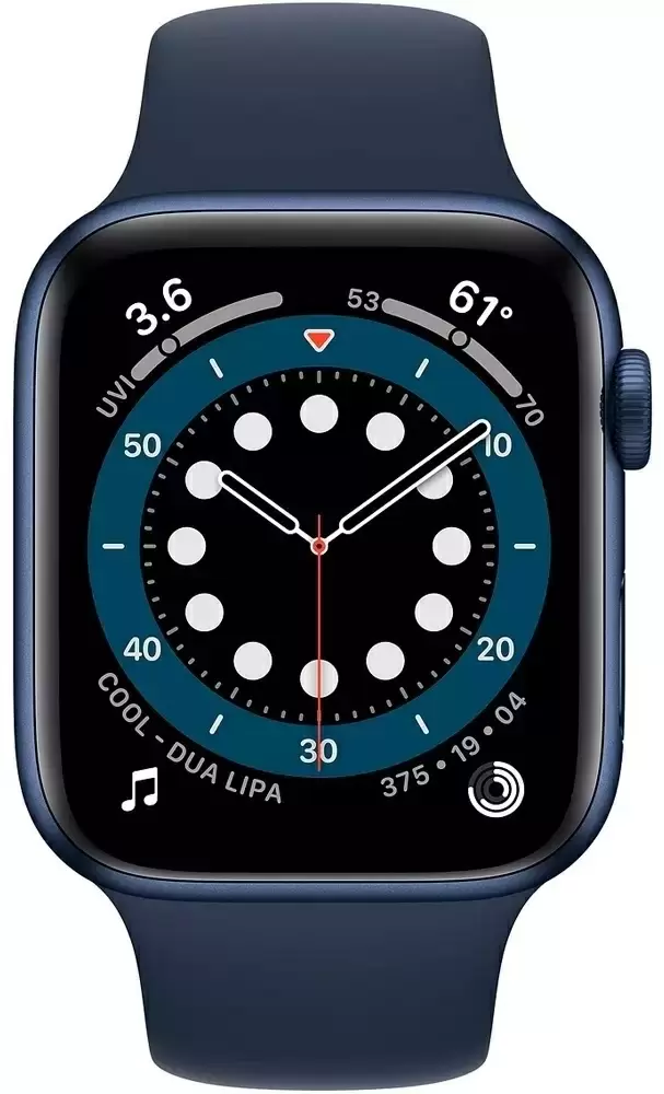 Smartwatch Apple Watch Series 6 40mm, carcasă din aluminiu albastru, curea tip sport