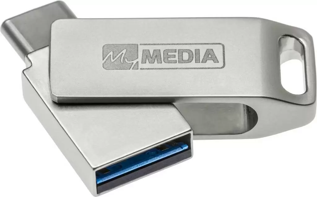 USB-флешка MyMedia MyDual 128ГБ, серебристый