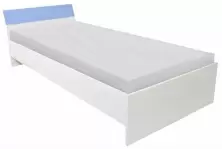 Кровать Haaus 90x200см, белый/синий