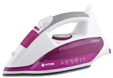 Утюг Vitek VT-1262, белый/розовый