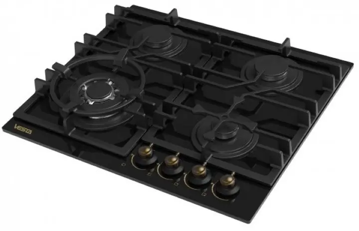 Газовая панель Vesta BH6060IСG/RBL, черный
