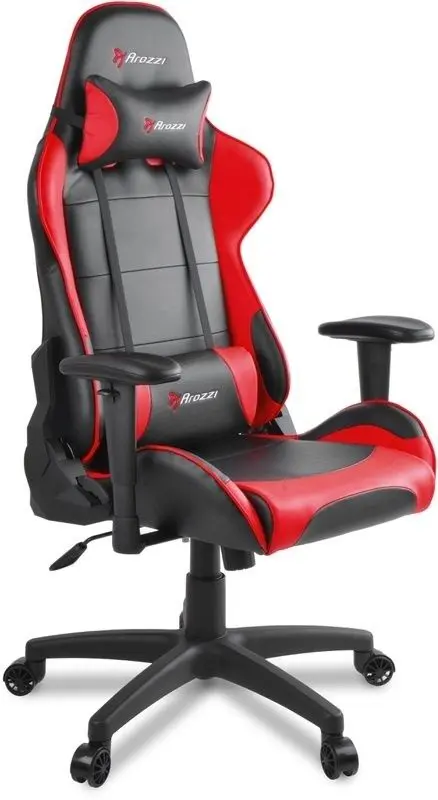 Scaun de birou Arozzi Verona V2, negru/roșu