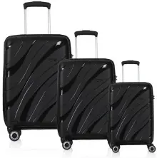 Set de valize CCS 5223 Set, negru pe tehnoparc.md Set de valize CCS 5223 Set, negru
